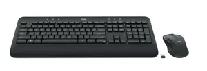 Logitech MK545 ADVANCED Wireless Keyboard and Mouse Combo, Full-size (100%), USB, QWERTZ, Black, Mouse included