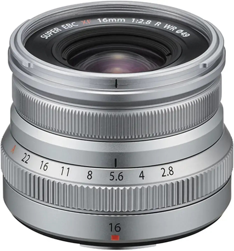 FUJIFILM FUJINON XF 16mm F2.8 R WR(Sidabrinis)