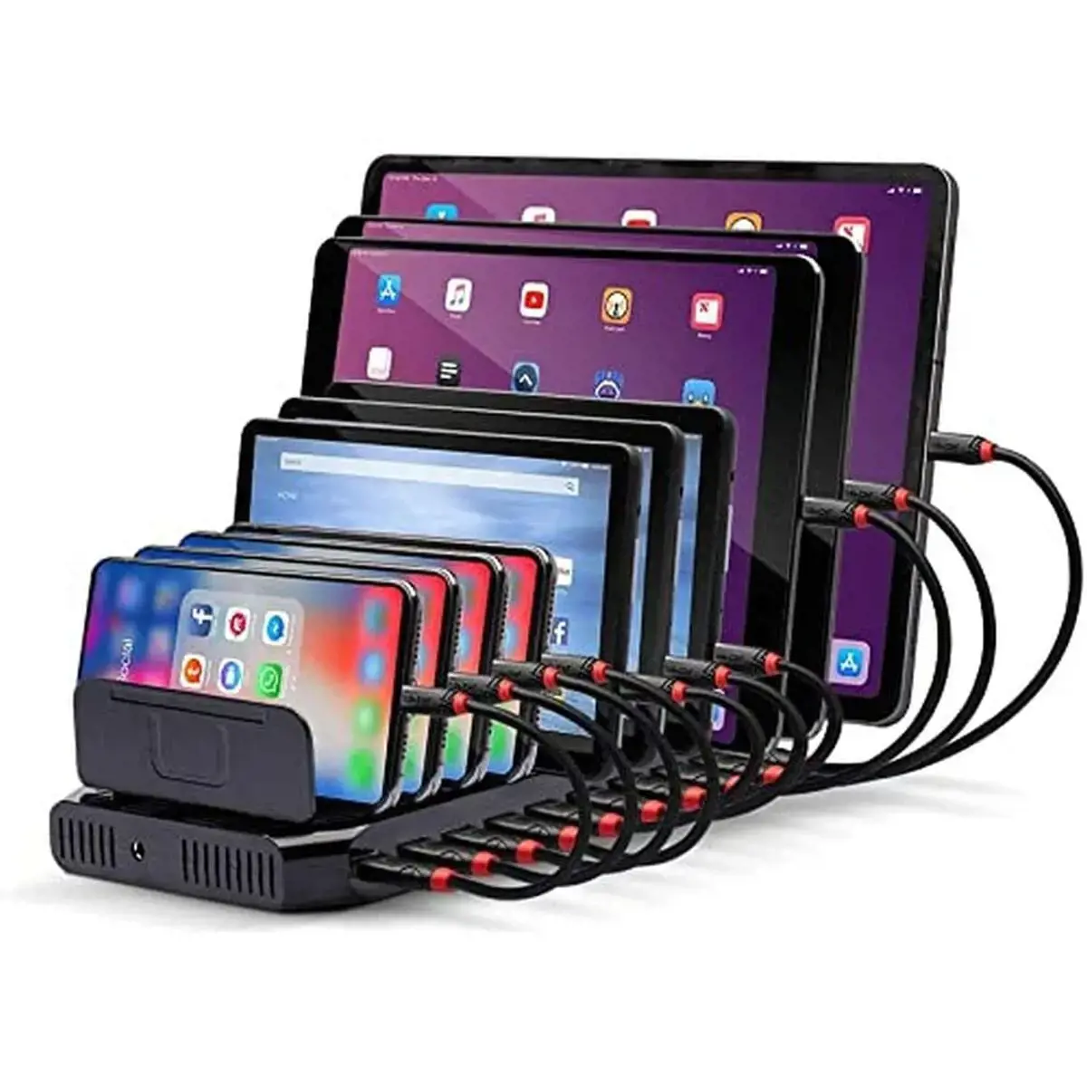 ĮKROVIKLIO STOTIS USB 10PORT/73309 LINDY