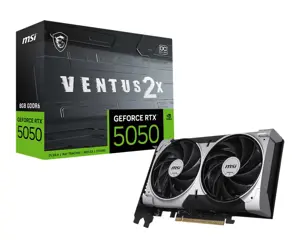Vaizdo plokštė MSI GeForce RTX 5050 8 GB, GDDR6, RTX5050 8G VENTUS 2X OC