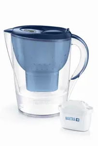 Vandens filtras-ąsotis BRITA Marella XL 3,5L MEMO, mėlynos spalvos su vandens filtru MAXTRA+1 vnt.