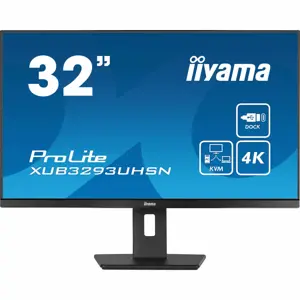Monitorius Iiyama XUB3293UHSN-B5 32" IPS LCD ekranas be mirgėjimo 60 Hz