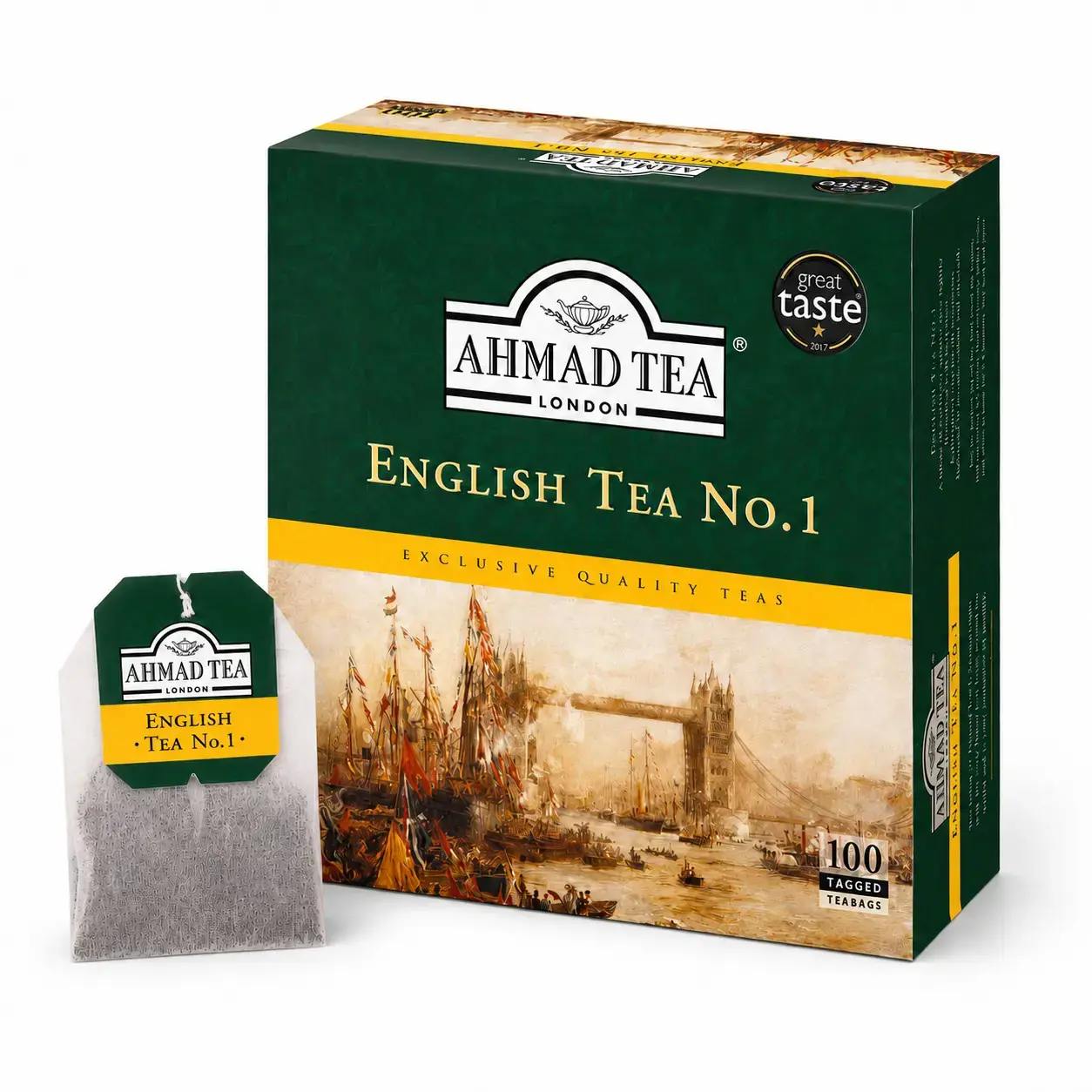 Juodoji arbata AHMAD ENGLISH TEA No1, maišeliuose, 100 vnt. x 2 g
