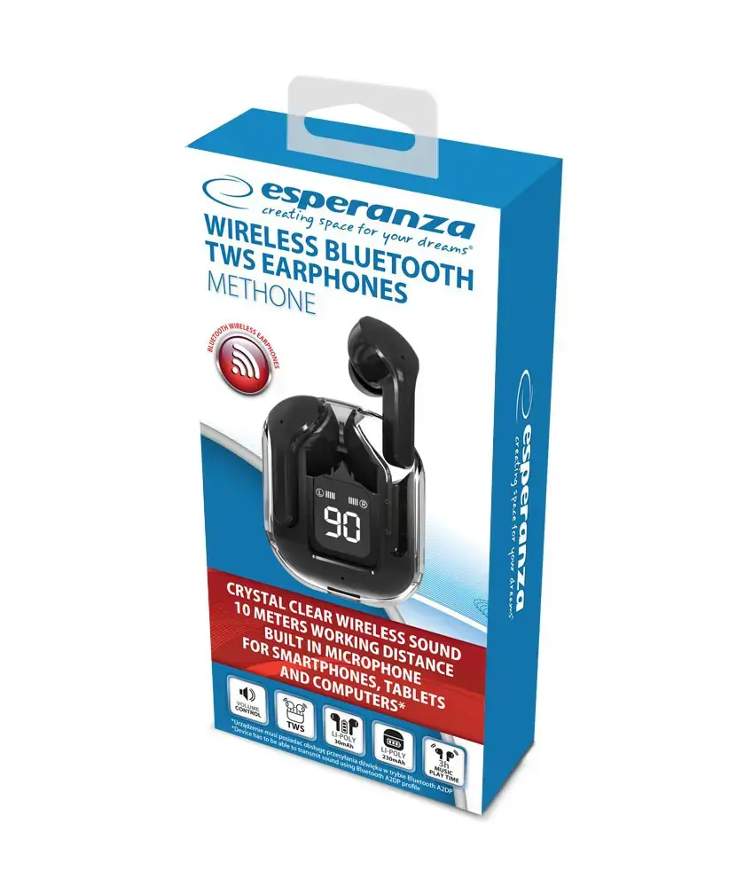 Esperanza EH238K Bluetooth In-Ear Headphone TWS Black