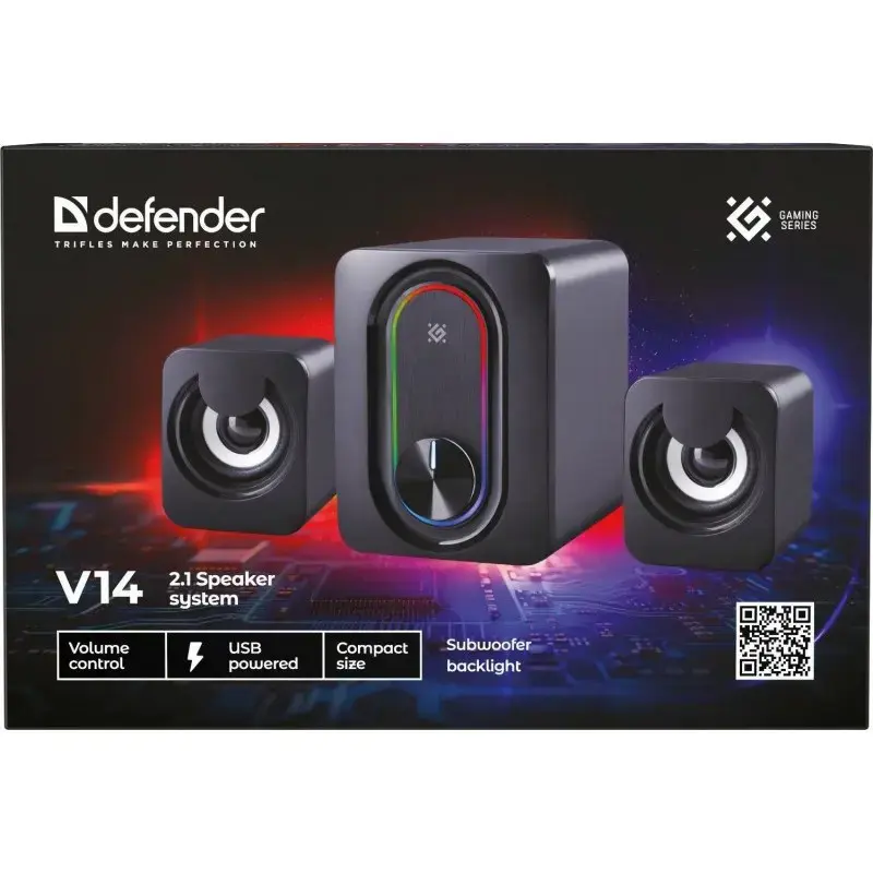 DEFENDER V14 2.1 Bluetooth 11W USB Speakers 65314