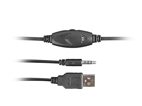 NATEC Fury žaidimų ausinės Phantom black-blue