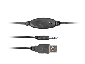 NATEC Fury žaidimų ausinės Phantom black-blue