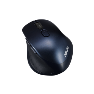 ASUS MW203, dešiniarankis, optinis, RF belaidis + "Bluetooth", 2400 DPI, juodas, mėlynas