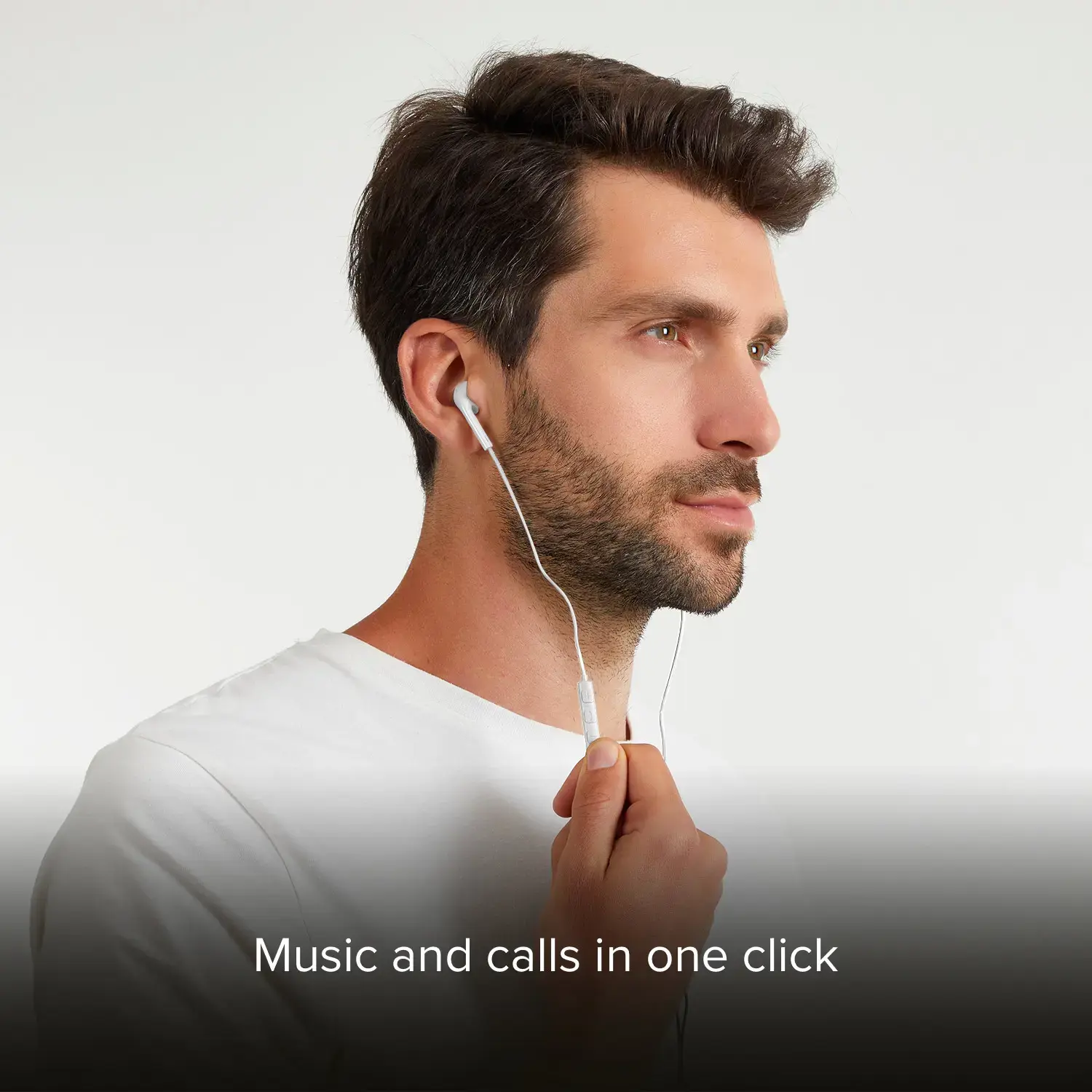 SBS earphones Studio Mix 65c USB-C, white