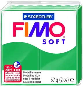 Modelinas FIMO SOFT, 57 g, smaragdo žalia sp.