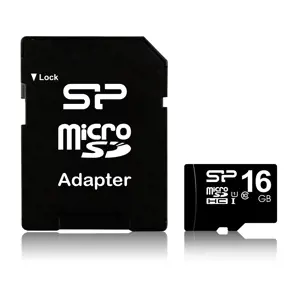 SILICONPOW SP016GBSTH010V10SP Silicon Power atminties kortelė Micro SDHC 16GB Class 10 + adapteris