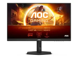 AOC Q27G4XN | 27 " | VA | QHD | 16:9 | 180 Hz | 1 ms | 2560 x 1440 pixels | 300 cd/m² | HDMI ports …