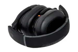 "Skullcandy" belaidės ausinės "Crusher Evo" su ausinėmis, galvos juosta, mikrofonu, tikra juoda spalva