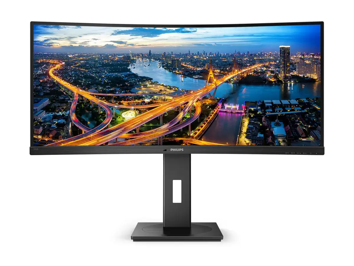 Monitorius Philips B Line 346B1C/00, 86.4 cm (34"), 3440 x 1440 pixels, Quad HD, LCD, 4 ms, Black