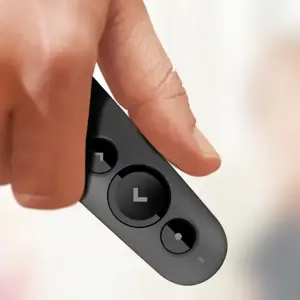 "Logitech R500", "Bluetooth/RF", USB, 20 m, grafito spalvos