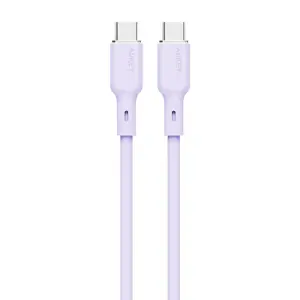 USB-C to USB-C Cable Aukey CB-SCC102, 100W, 1.8m (lavender)