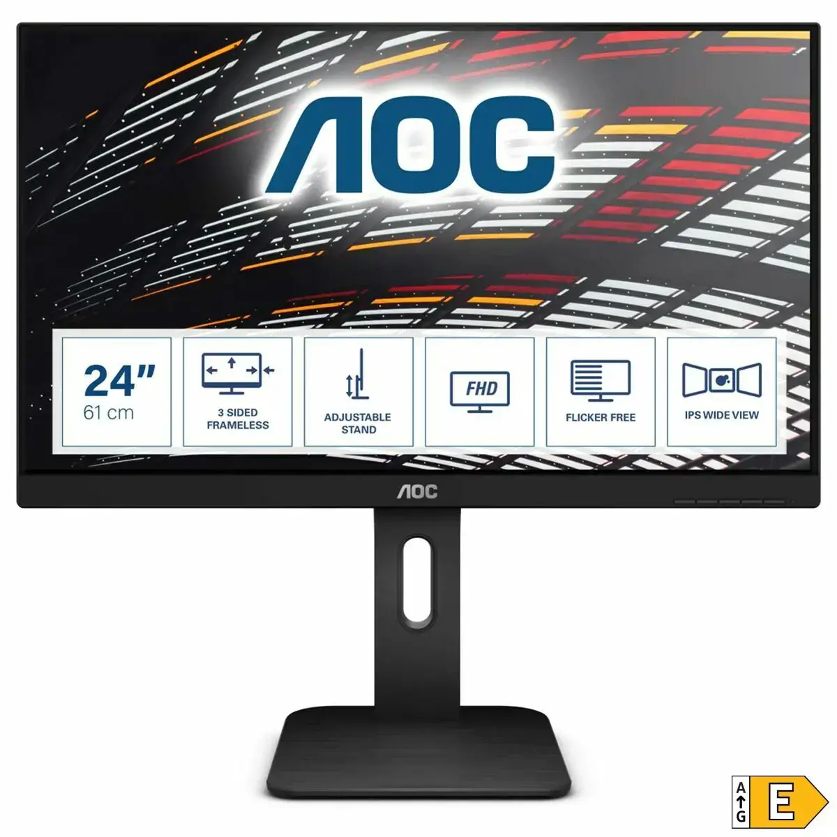 Monitorius AOC P1 X24P1, 61 cm (24"), 1920 x 1200 pixels, WUXGA, LED, 4 ms, Black