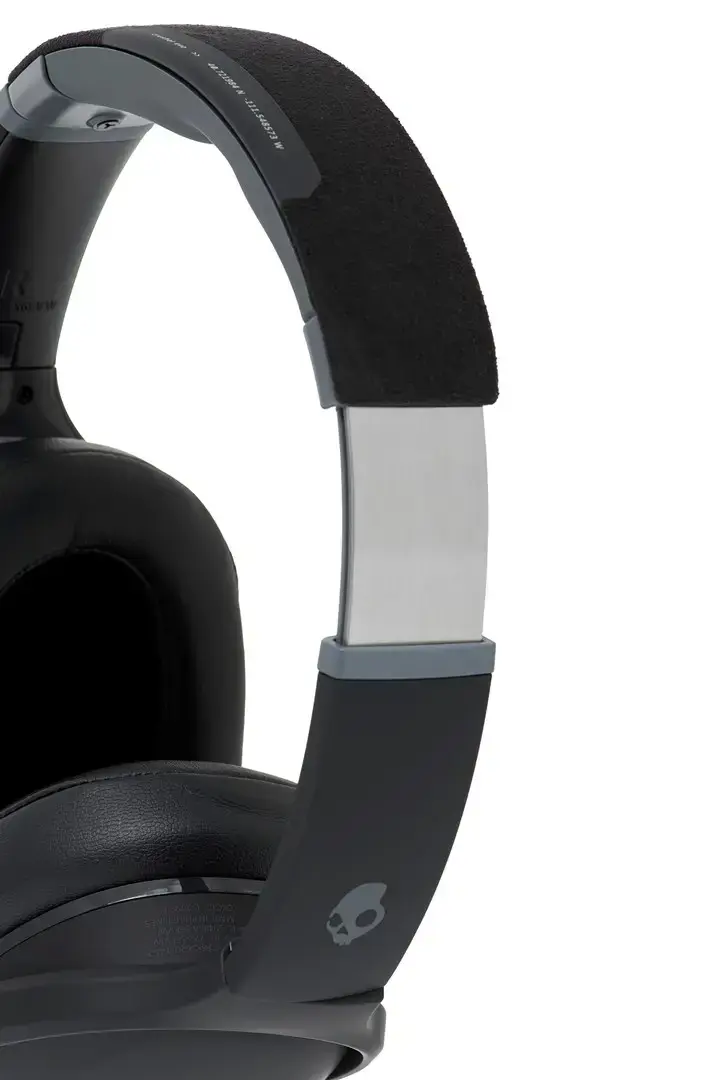 "Skullcandy" belaidės ausinės "Crusher Evo" su ausinėmis, galvos juosta, mikrofonu, tikra juoda spalva