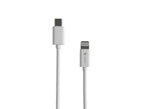 LIGHTNING(M)->USB-C(M) CABLE 1M WHITE MFI prat