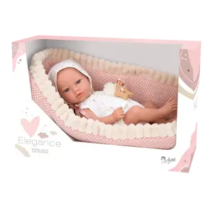 Arias kūdikėlis, mergaitė su rožiniu lopšeliu, 38 cm