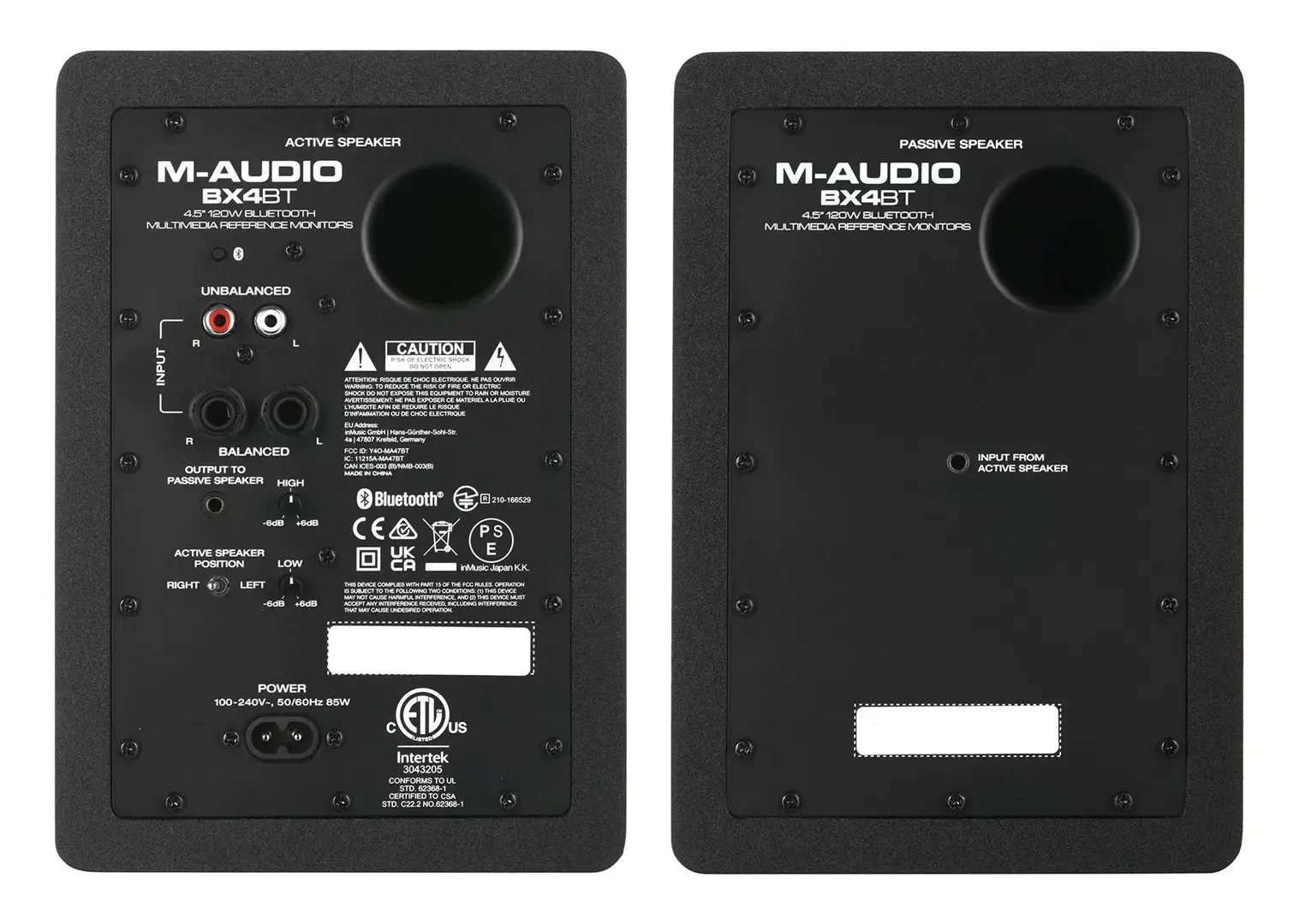M-AUDIO BX4 BT 2x loudspeaker Black Wired + Bluetooth 50 W