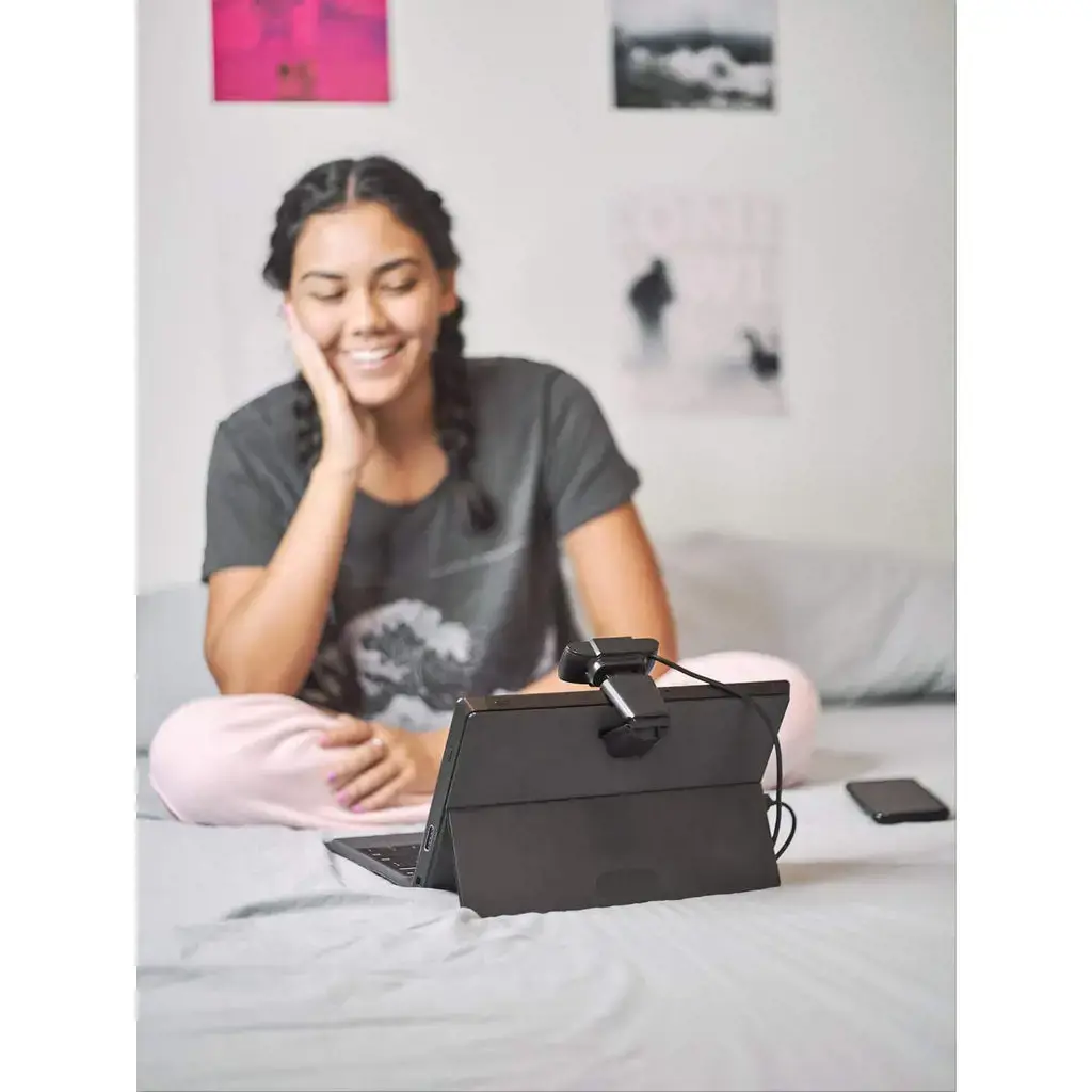 Manhattan USB Webcam, Two Megapixels, 1080p Full HD, USB-A, Integrated Microphone, Adjustable Clip Base, 30 frame per second, Black, Three Year Warranty, Box, 2 MP, 1920 x 1080 pixels, Full HD, 30 fps, 1080p, MJPEG