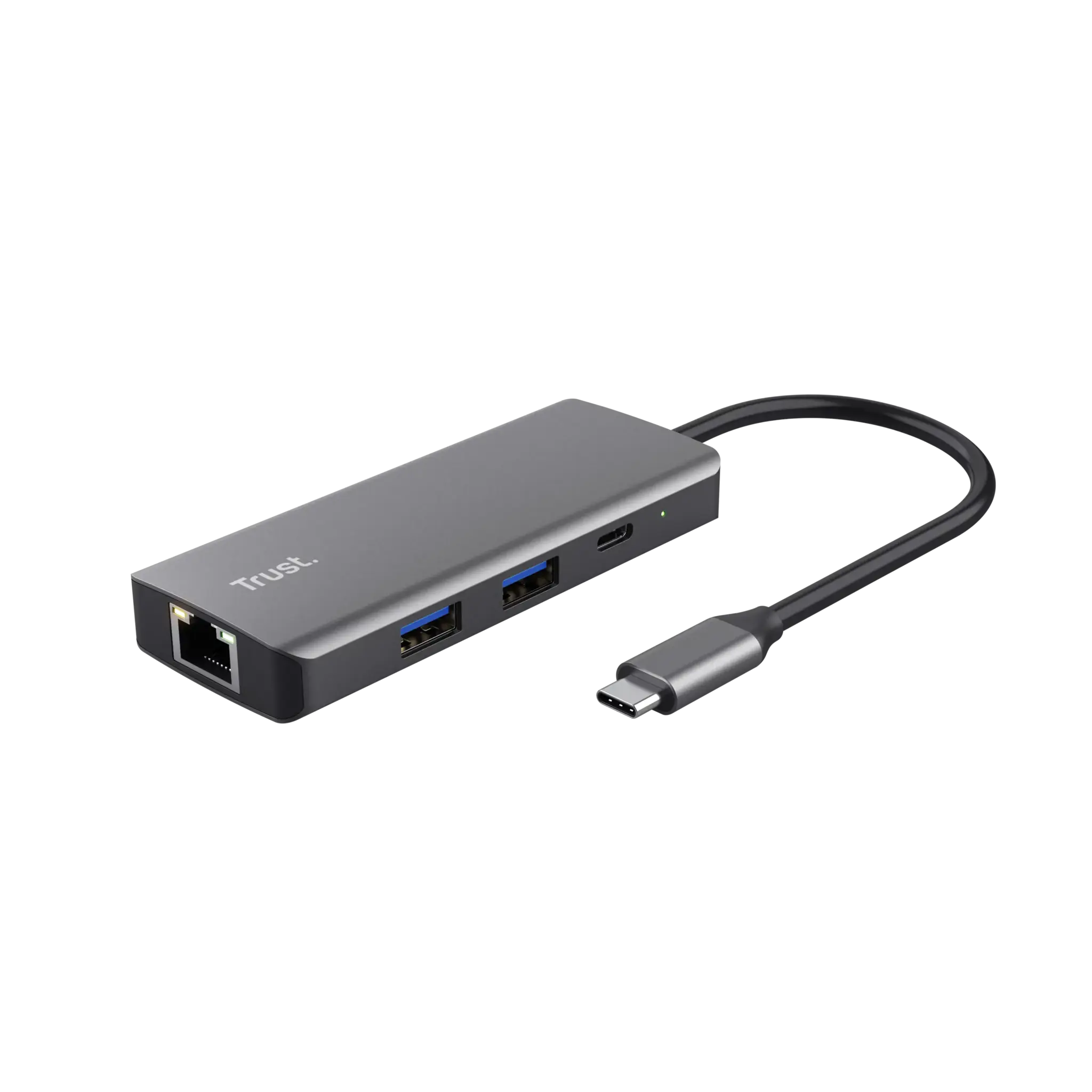 "Trust Dalyx", C tipo USB, USB 2.0, 1000 Mbit/s, 60 Hz, 3840 x 2160 pikselių, sidabrinė