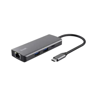 "Trust Dalyx", C tipo USB, USB 2.0, 1000 Mbit/s, 60 Hz, 3840 x 2160 pikselių, sidabrinė