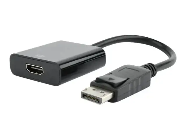 GEMBIRD AB-DPM-HDMIF-002 Gembird Displayport vyriškos ir HDMI moteriškos lyties adapteris, 10 cm, juodas, lizdinė plokštelė