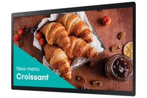 Samsung QB24C, Digital signage flat panel, 61 cm (24"), LED, 1920 x 1080 pixels, Wi-Fi, 16/7