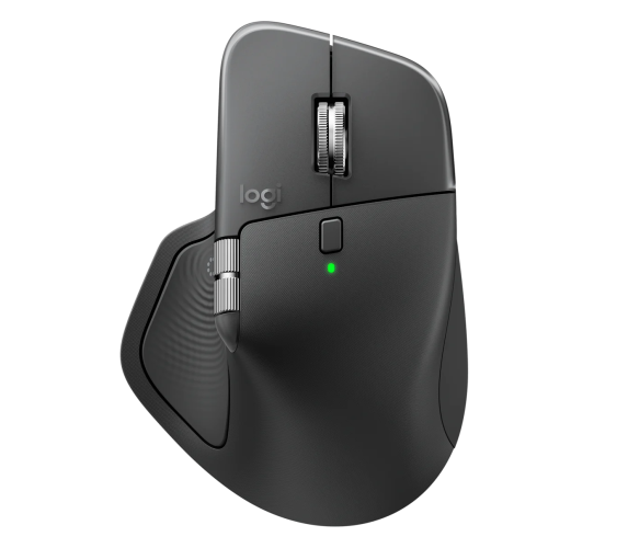 Logitech MX Master 4 Belaidė pelė RF Wireless + Bluetooth, 8000 DPI, Graphite