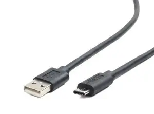 GEMBIRD CCP-USB2-AMCM-6 Gembird USB 2.0 AM laidas su C tipo laidu (AM/CM), 1,8 m, juodas