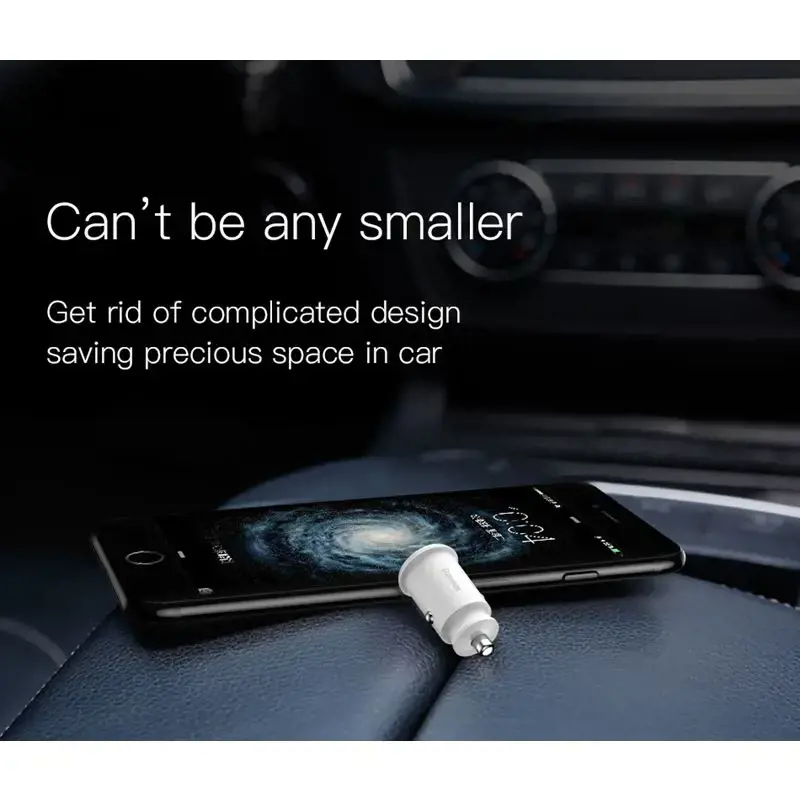 Baseus CCALL-ML01 automobilinis įkroviklis 2x USB | 5V | 3.1A juodas