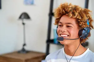 "Turtle Beach Recon 50P" žaidimų ausinės, skirtos "PS4 Pro", "PS4" ir "PS5", laidinės, žaidimų, 20-20000 Hz, 530,7 g, ausinės, juodos, mėlynos