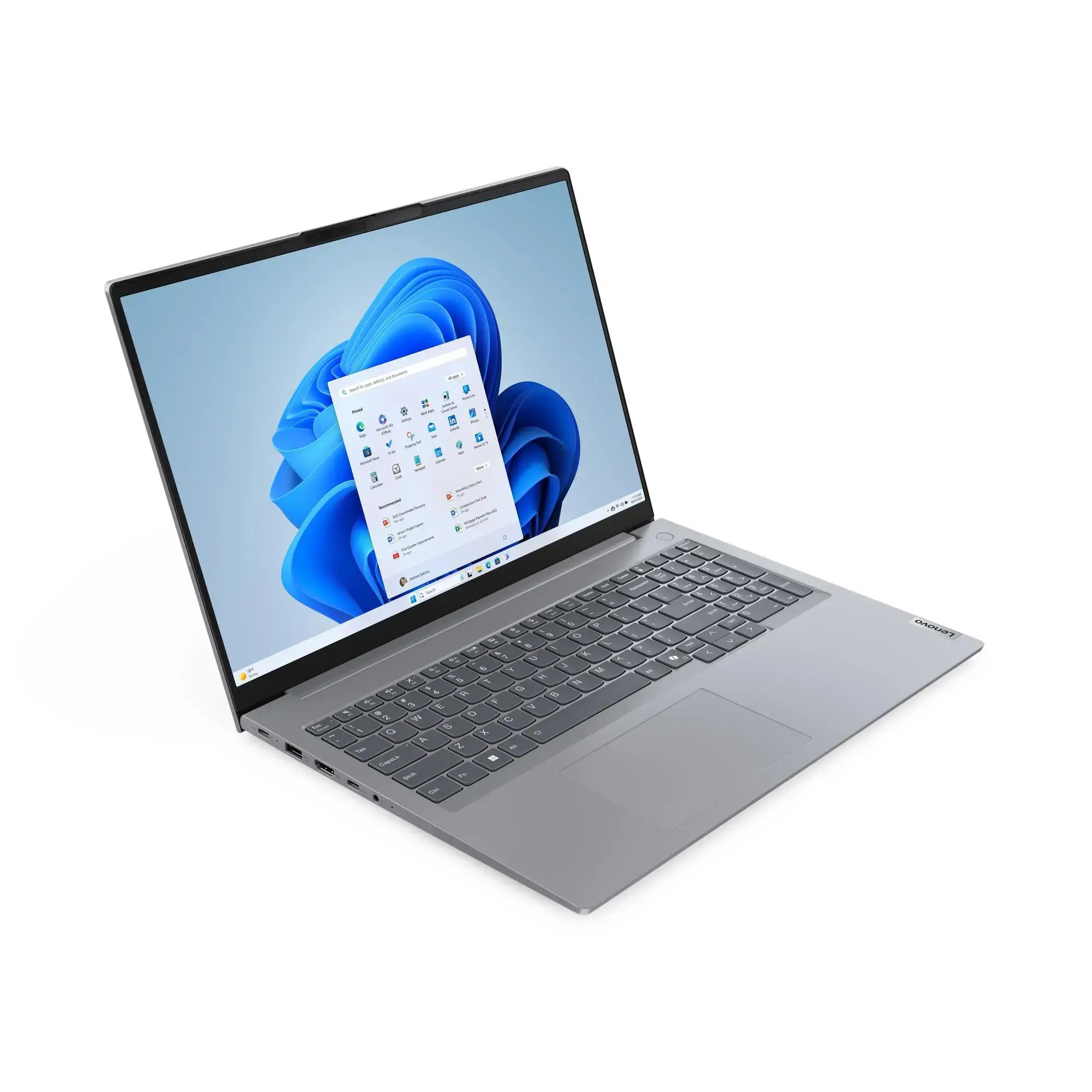 Nešiojamas kompiuteris Lenovo ThinkBook 16 G7 ARP, AMD Ryzen 5 7535HS (Max. 4.55GHz, 16M, 6C), 512 GB, 16 Coliai, Windows 11 Pro