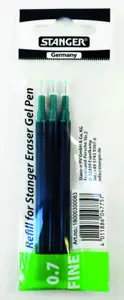 Stanger Gelinė šerdelė rašikliui Eraser 0.7 mm, žalias, pakuotėje 3 vnt 18000300083
