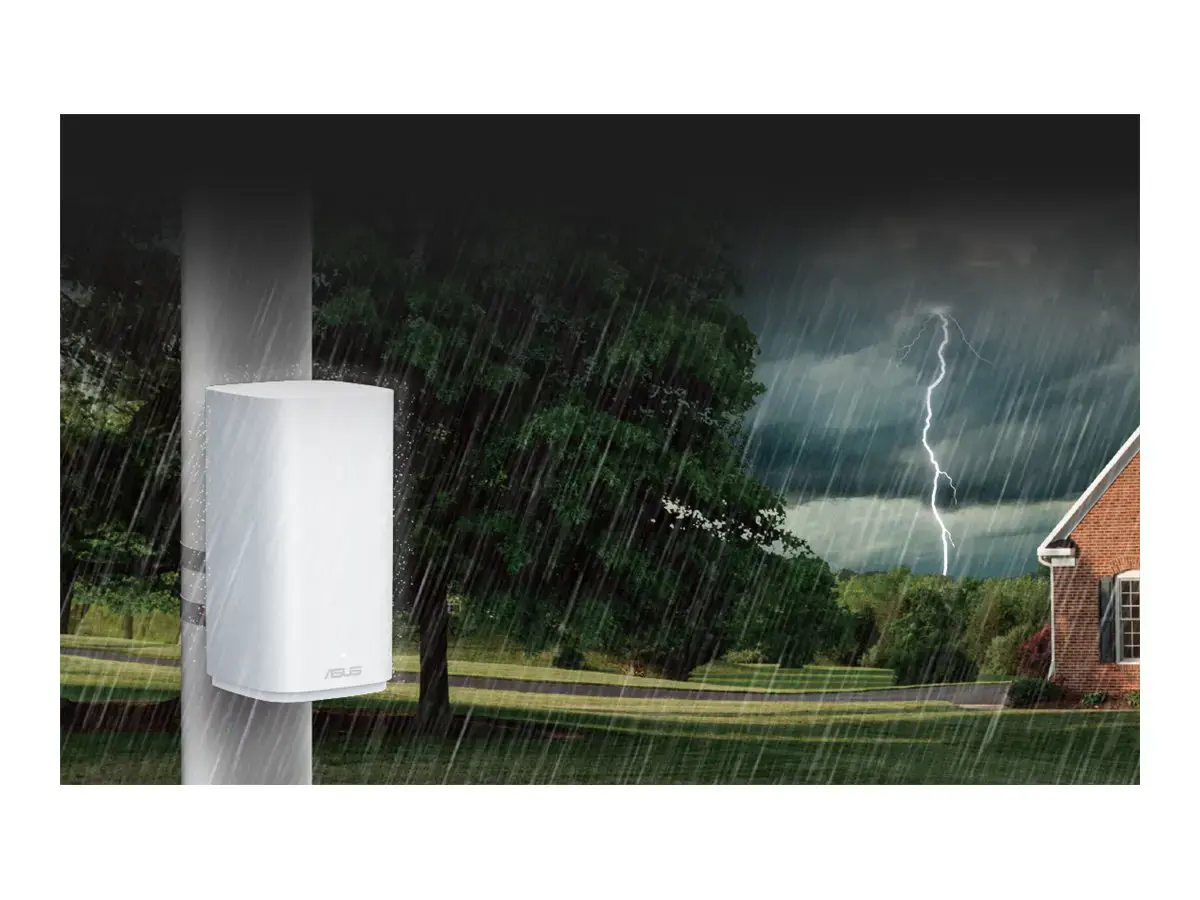 Asus BE3600 Dual-band WiFi 7 AiMesh Extendable Router | ZenWiFI BD4 OUTDOOR | 802.11be | 3600 Mbit/s | Ethernet LAN (RJ-45) ports 2 | Mesh Support Yes | MU-MiMO No | No mobile broadband | Antenna type Internal