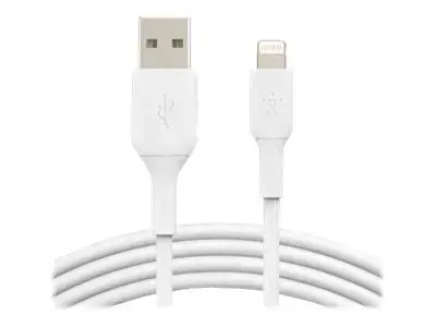 Belkin CAA001BT0MWH, 0,15 m, Lightning, USB A, vyriškas, vyriškas, baltas