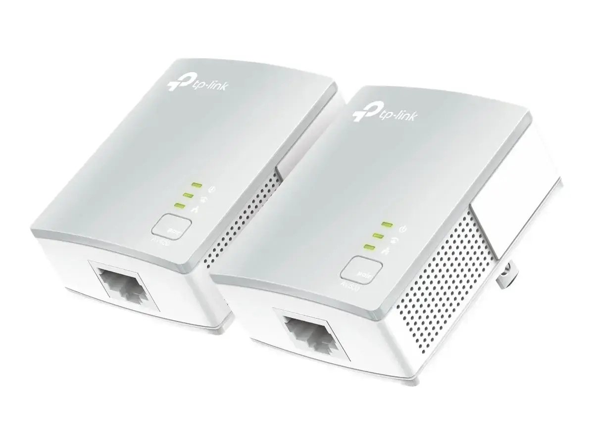 TP-Link TL-PA4010KIT, 600 Mbps, IEEE 802.3, IEEE 802.3u, Fast Ethernet, 10 100 Mbps, 10BASE-T, 100BASE-TX, HomePlug AV