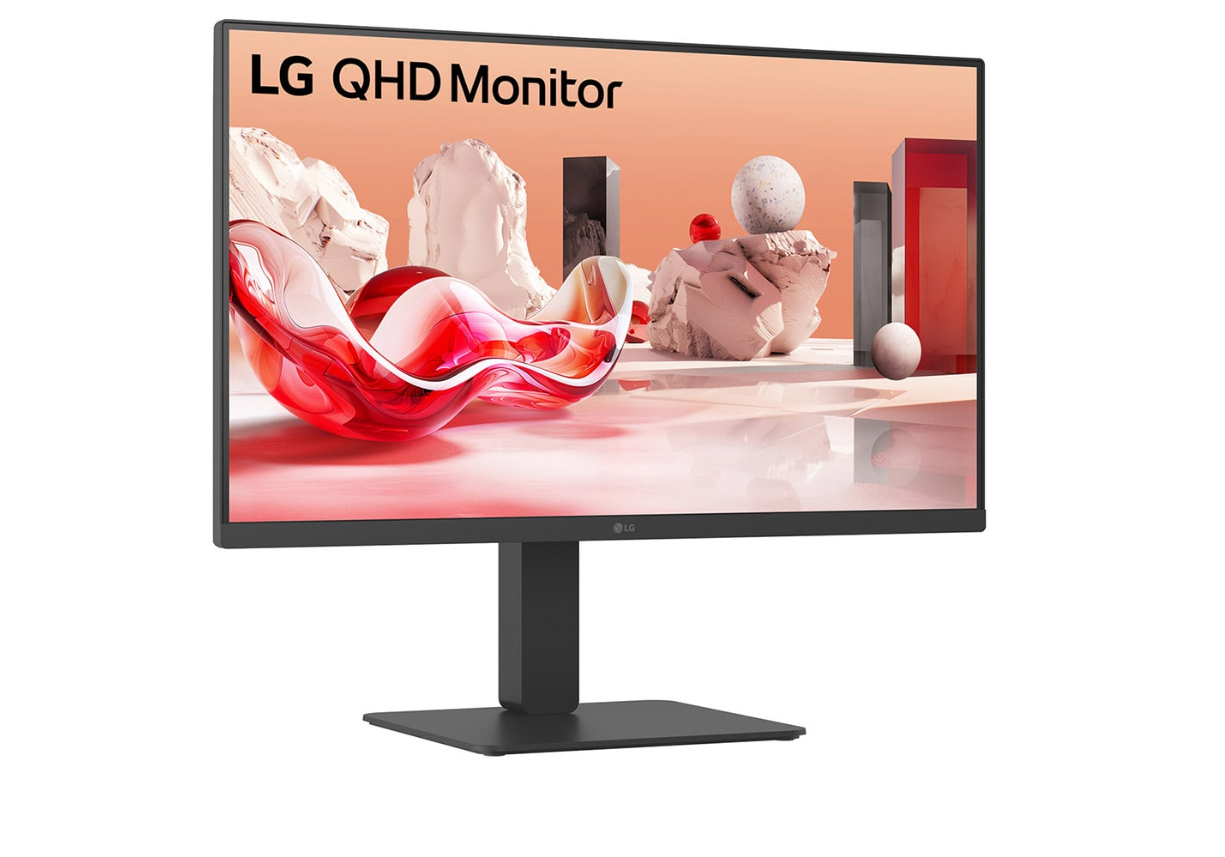 LG 27BA65QB-B.AEU Monitorius 27'' IPS, QHD 2560x1440, 5 ms, 350 cd/m2, 100 Hz, Juoda