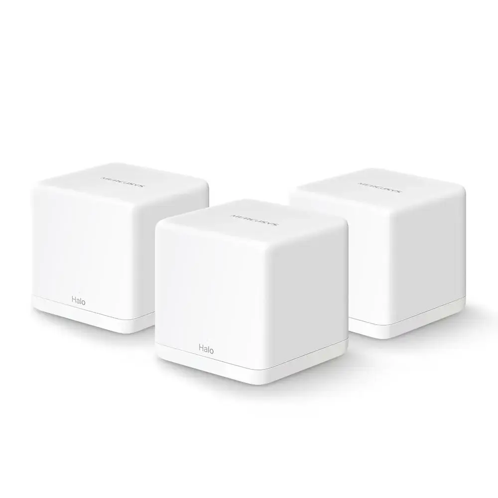 "Mercusys" AC1300 "Halo H30G" (3 vnt.) 802.11ac, 400+867 Mbit/s, Ethernet LAN (RJ-45) prievadai 2, tinklelio palaikymas taip, MU-MiMO taip, balta