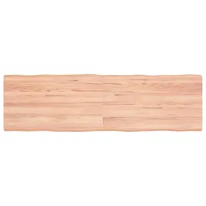 Stalviršis, šviesiai rudas, 140x40x(2-4) cm, medienos masyvas
