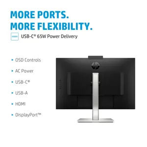 Monitorius HP E-Series E27m G4, 68.6 cm (27"), 2560 x 1440 pixels, Quad HD, 5 ms, Black
