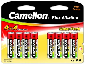 Camelion AA/LR6, Plus Alkaline, 8 vnt.