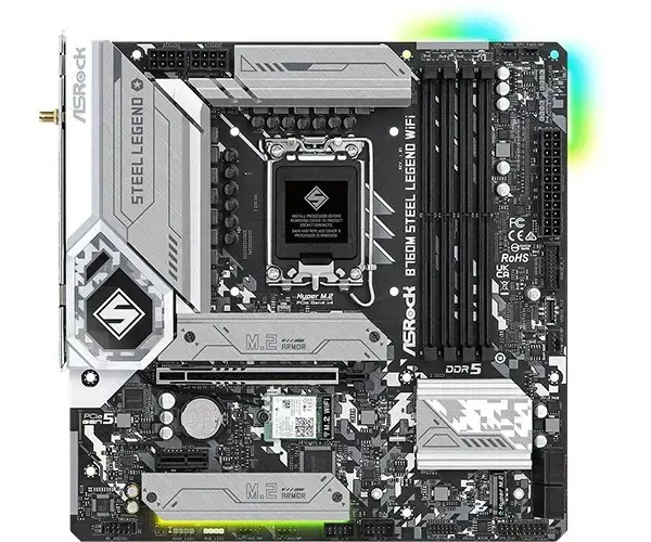 ASROCK B760M STEEL LEGEND WIFI Socket 1700 DDR5 mATX
