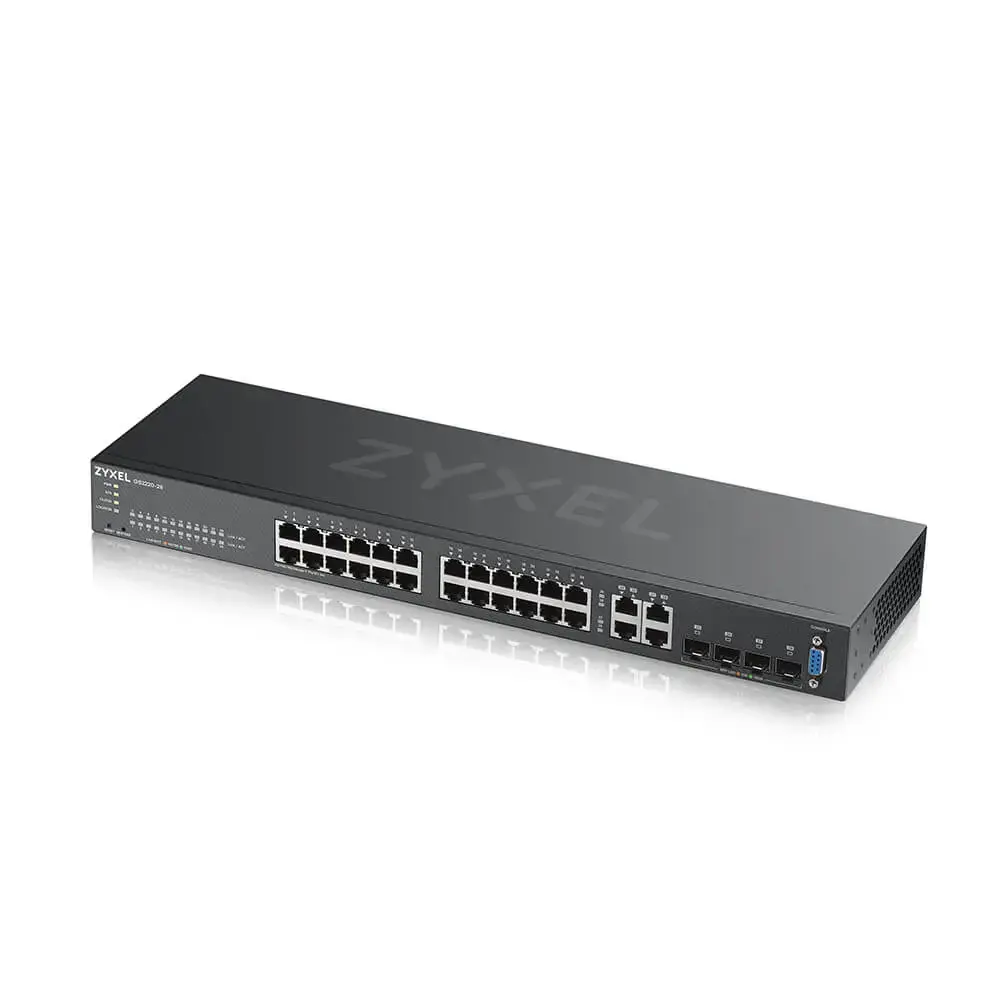 Zyxel GS2220-28-EU0101F, valdomas, L2, Gigabit Ethernet (10/100/1000), montuojamas į stovą