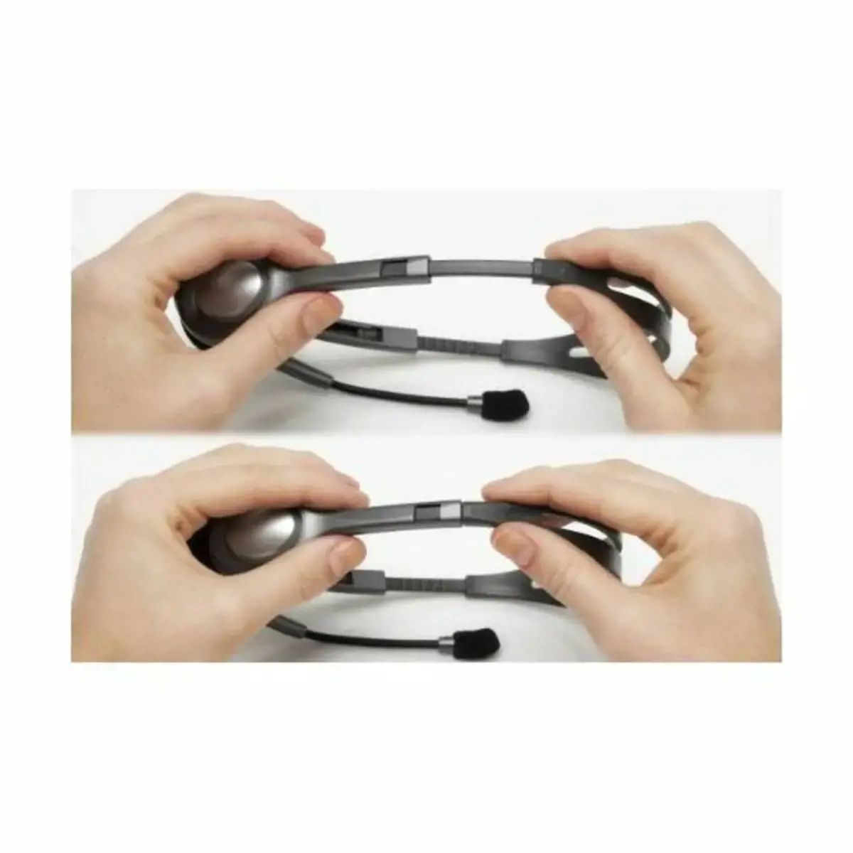 "Logitech H110" ausinės, Laidinės, Biuro / skambučių centras, 20 - 20000 Hz, 74 g, Ausinės, juodos, sidabrinės