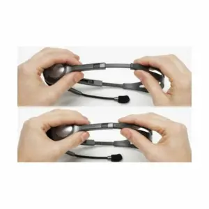 "Logitech H110" ausinės, Laidinės, Biuro / skambučių centras, 20 - 20000 Hz, 74 g, Ausinės, juodos, sidabrinės