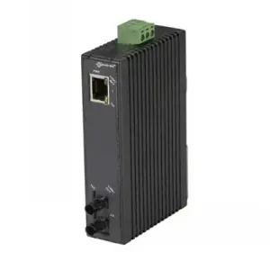 BLACKBOX ECONOMY DIN RAIL 10-100 MEDIA CONVERTER 1P - (1) 10/100 MBPS RJ45, (1) 100BASEFX MM ST, 2KM