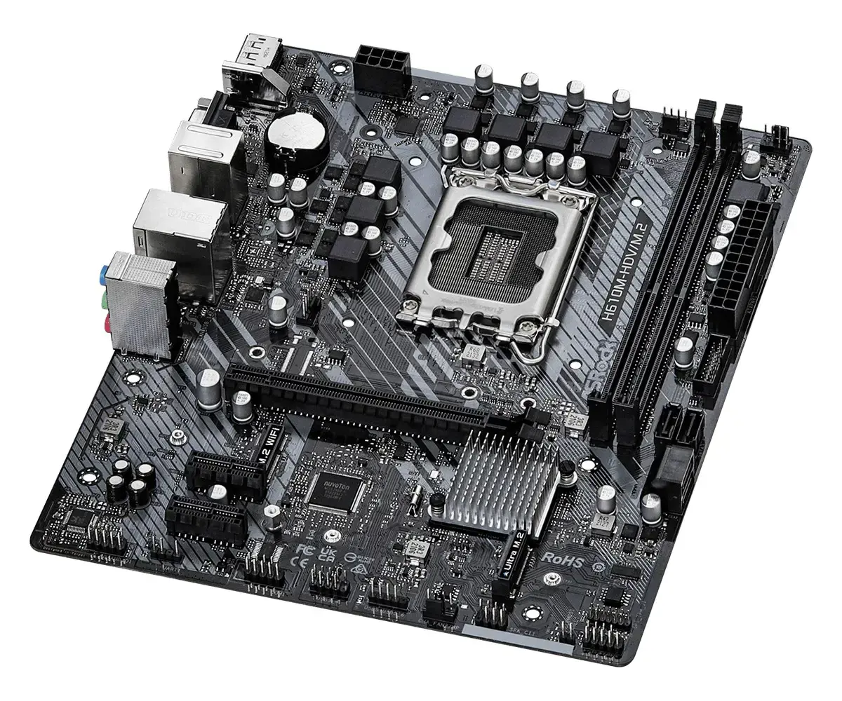 ASROCK H610M-HDV/M.2 LGA1700 2x DDR4 DIMM HDMI DP 1xPCIe 4.0 x16 2xPCIe 3.0 x1